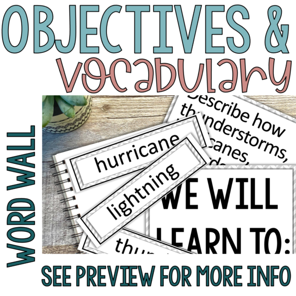 Severe weather activity and worksheet differentiated