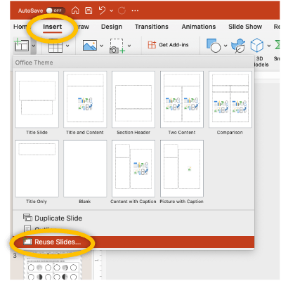 Picture of How to Reuse slides PowerPoint tips