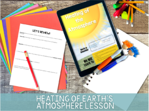 heating of the atmosphere lesson, conduction convection radiation task cards, conduction convection radiation activity, conduction convection radiation middle school, conduction convection radiation lesson plan