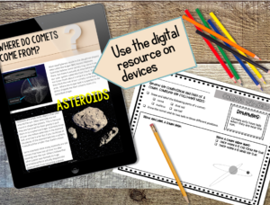 comets meteoroids asteroids lesson comets meteoroids asteroids worksheets