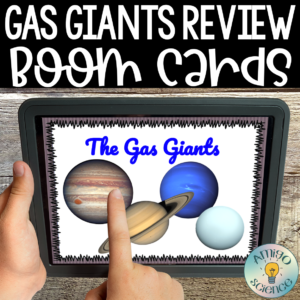gas giants boom cards, gas giants of the solar system