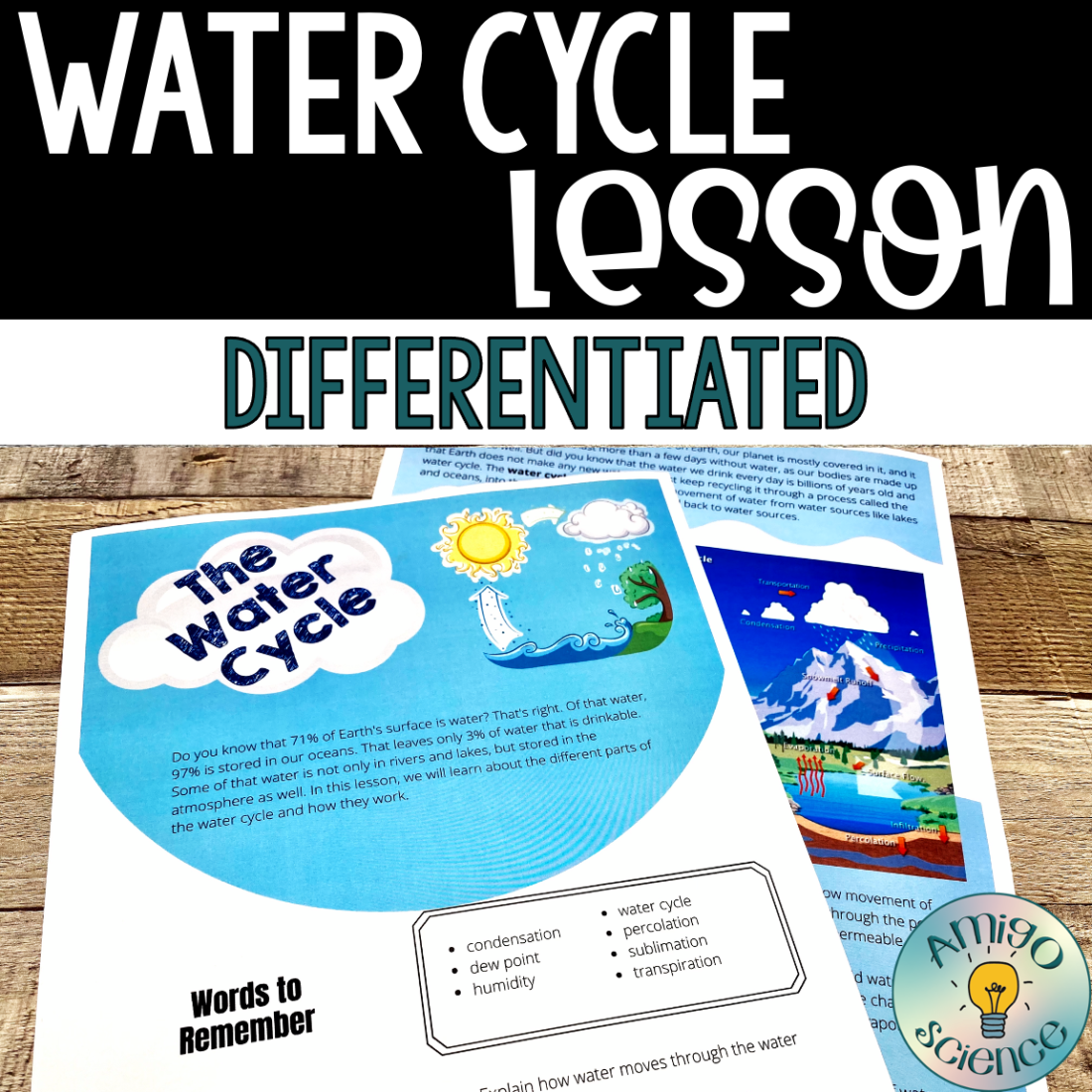 water cycle lesson, water cycle, diagram activity, water cycle interactive activity