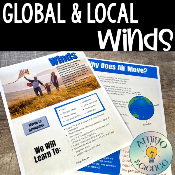 global and local winds, global and local winds lesson, global and local winds worksheet, global and local winds quiz, Coriolis effect lesson, Coriolis effect worksheet