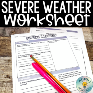 severe weather worksheet tornadoes, tornadoes, hurricanes and blizzards lesson