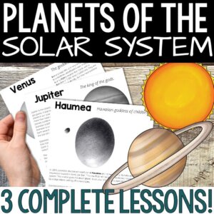Planets of the Solar System Lesson Planets of the Solar System Worksheet Planets task cards Planets quiz