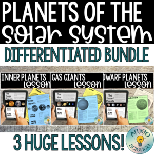Planets of the Solar System Lesson Planets of the Solar System Worksheet Planets task cards Planets quiz