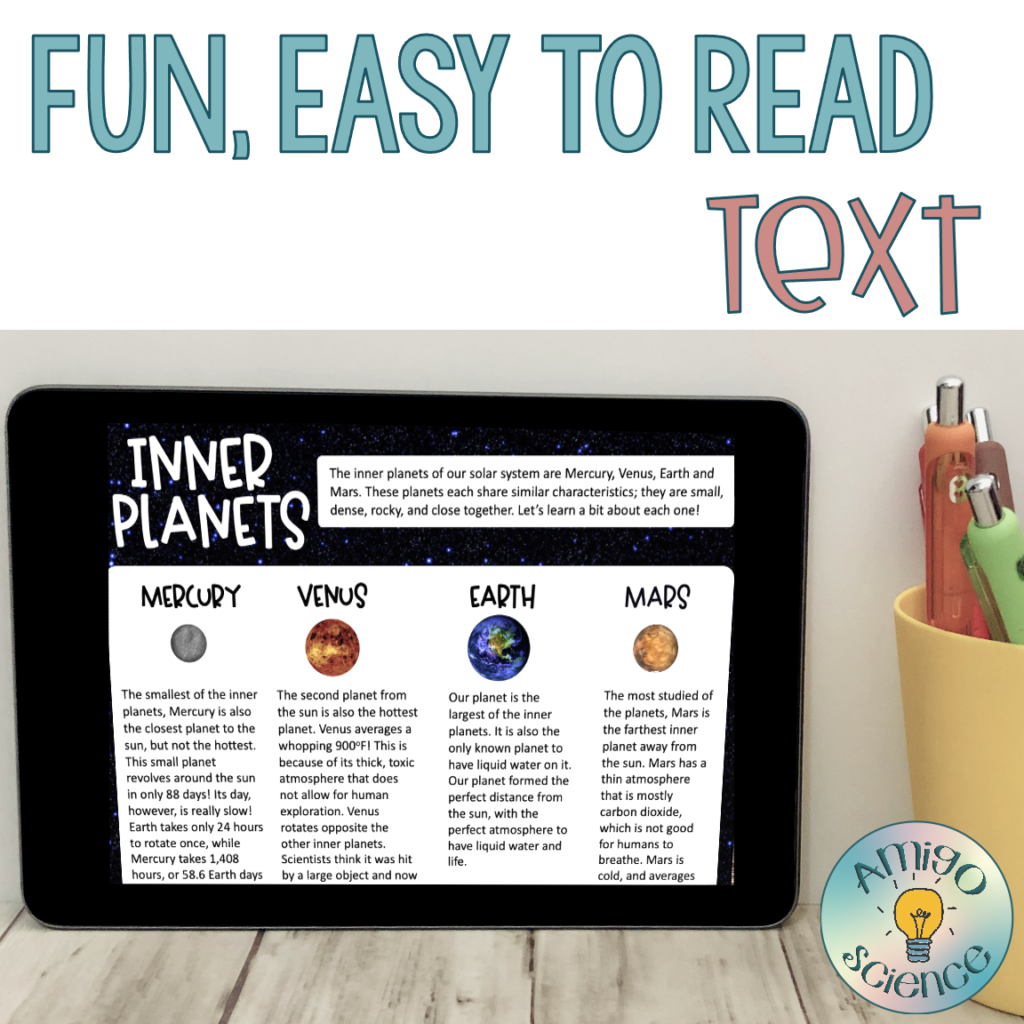 Planets of the Solar System Lesson Flip Book – Amigo Science