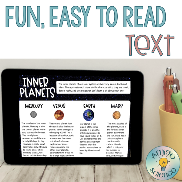 Solar System Activities | Reading Comprehension | Planets of the Solar System activities