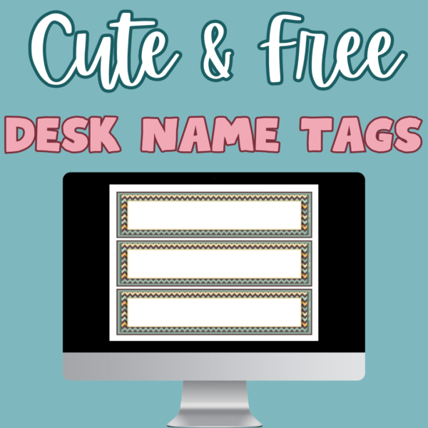 desk name tag freebie