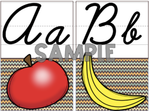 Picture of Coordinating Alphabet Poster for Back to School Freebie