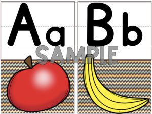 Picture of Coordinating Alphabet Poster for Back to School Freebie