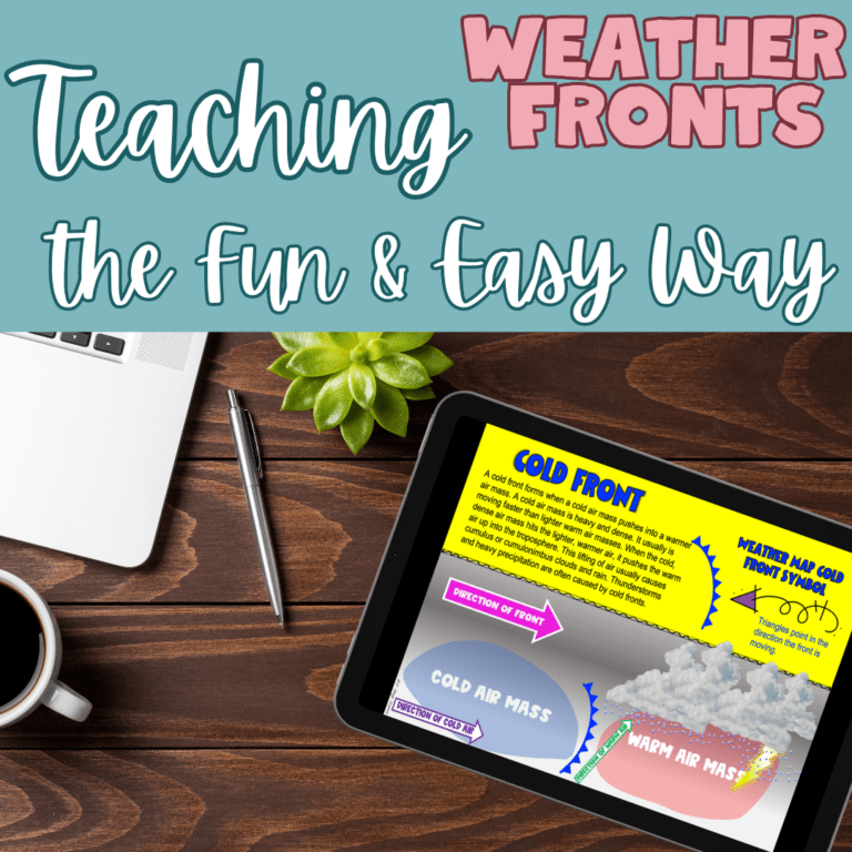 teaching weather fronts,