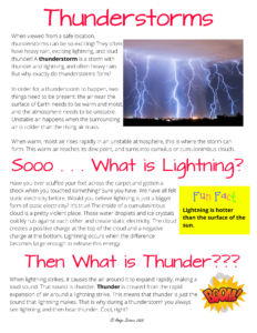 How Thunderstorms Form