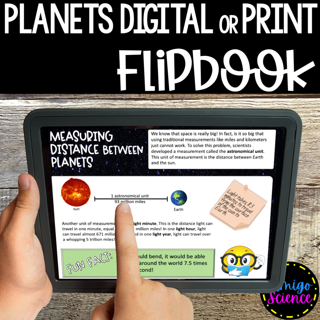 Planets Flip Book in Digital or Print - Amigo Science