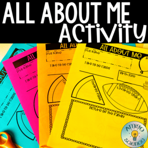 all about me, all about me activity, all about me back to school activity, back to school, back to school project