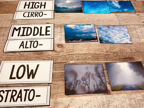 Picture of student copies of clouds and altitudes