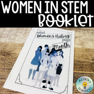Women's History Month Activity featuring Women in STEM