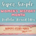 women's history month bulletin board, women's history month lesson, women's history month activity