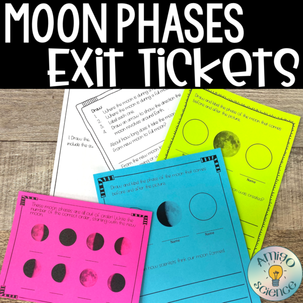Moon Phases Bell Ringers Exit Tickets