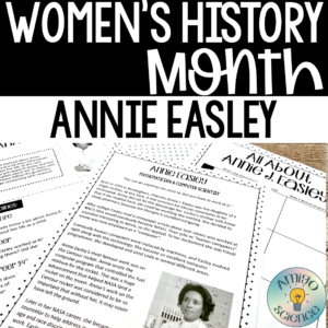 women's history month activity featuring Annie Easley