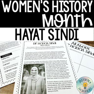 Women's History Month Activity featuring Hayat Sindi