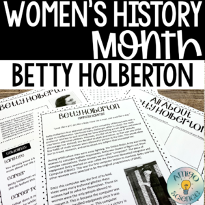 Picture of Women's History Month Activity featuring Betty Holberton