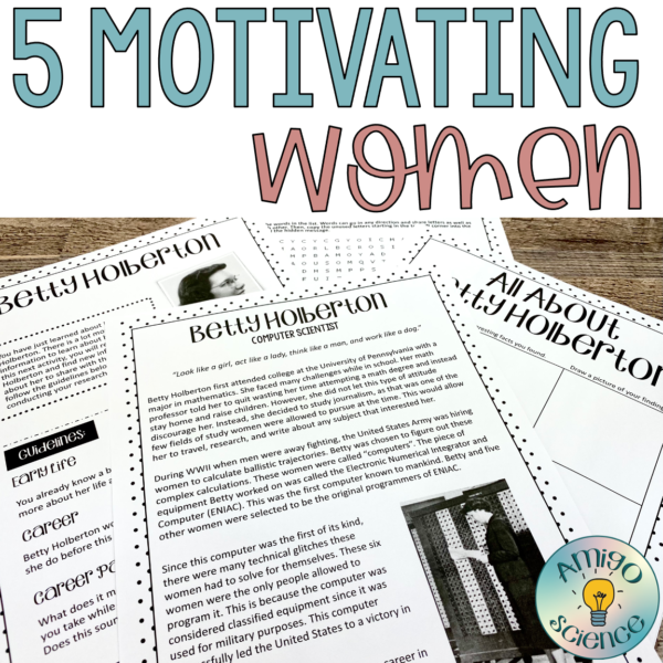 womens history month activity month bundle featuring 5 women