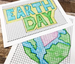 Earth Day Coordinate Graph Differentiated Mystery Pictures