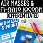 Picture of differentiated air masses and fronts lesson