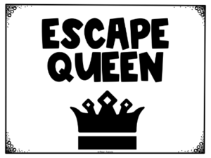 Picture of escape room sign