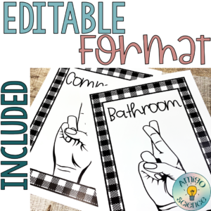 Modern farmhouse classroom decor classroom hand signals