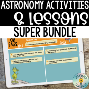 astronomy activities, astronomy lessons