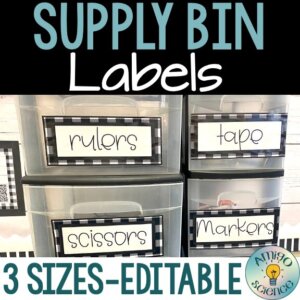 classroom decor, modern farmhouse classroom decor, classroom organization, classroom bin organization, middle school lesson plans