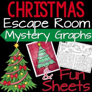 Christmas activities, Christmas worksheets, Christmas lessons, Christmas fun sheets, holiday worksheets, Christmas escape room, holiday escape room, Christmas escape room game, Holiday escape room game,Christmas activities, Christmas mystery graphs, Christmas worksheets, Christmas lessons, Christmas fun sheets, holiday worksheets, holiday mystery graphs, Christmas coordinated mystery graph worksheets,