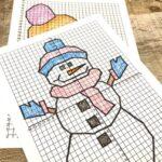 winter mystery graphs, winter mystery picture graph, winter math activities, winter differentiated mystery graphs, winter math graphs,