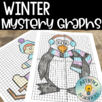 winter mystery graphs, winter differentiated mystery graphs