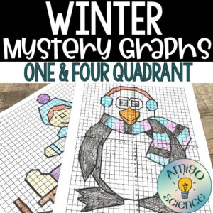 winter mystery graphs, winter mystery picture graph, winter math activities, winter differentiated mystery graphs, winter math graphs,