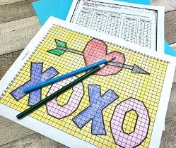 Valentine’s day graphing Valentine’s day mystery picture Valentine’s day coordinate graph Valentine’s Day activities middle school math
