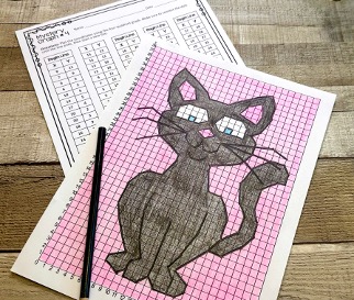 math worksheets, math mystery pictures, coordinate graph mystery pictures, coordinate plane