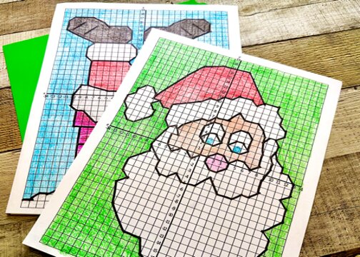 Christmas activities, Christmas math activities, christmas math, holiday math, holiday activities, christmas math worksheets, christmas coordinated graphing mystery pictures, holiday mystery pictures, christmas graphing, holiday graphing activities