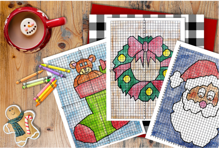 Christmas activities, Christmas math activities, christmas math, holiday math, holiday activities, christmas math worksheets, christmas coordinated graphing mystery pictures, holiday mystery pictures, christmas graphing, holiday graphing activities
