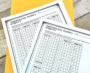 Valentine’s day graphing Valentine’s day mystery picture Valentine’s day coordinate graph Valentine’s Day activities middle school math