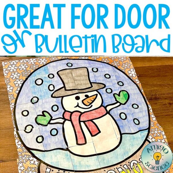 Winter craft activity collaborative poster, winter collaborative poster, winter crafts, winter activities, winter bulletin board