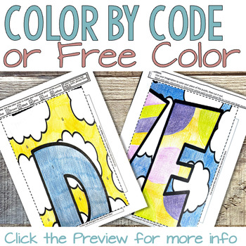Black History Month MLK Collaborative Poster Activity Door Poster - color by code or free color thumbnail3