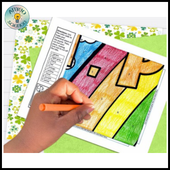 March Poster Coloring Activity - Lucky Symbol
