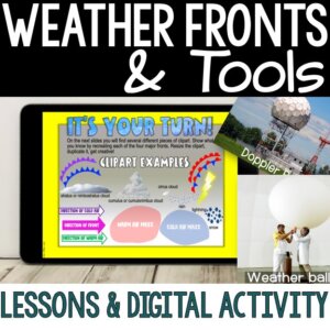 Air Masses, Weather Fronts, & Weather Instruments – Middle School Science Bundle cover image