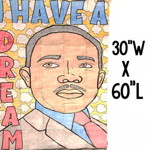 Student-made collaborative poster displayed in a classroom