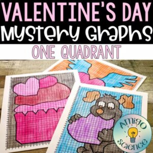 Math Meets 1-Quadrant Valentine’s Mystery Graph - 1 QUADRANT