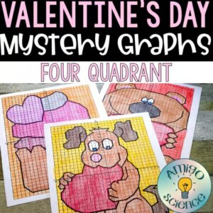 Math Meets 4-Quadrant Valentine’s Mystery Graph - 4 QUADRANT